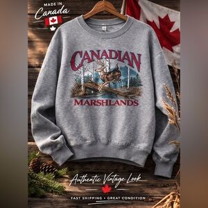 Canadian Marshlands Gray Sweater